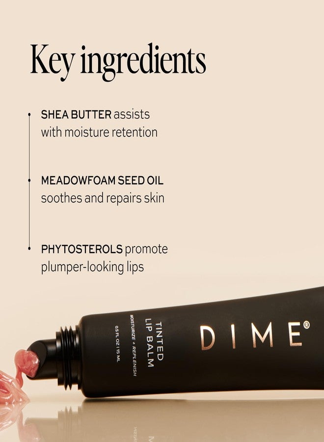 DIME Beauty Tinted Lip Balm (Desert Rose) - Hydrating Tinted Lip Balm and Gloss, Vegan & Cruelty-Free, Anti-Aging Lip Care, .5 oz / 15 ml - Image 4